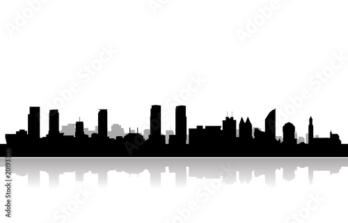 Mexico City Skyline Vector