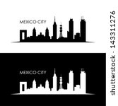 Mexico City Skyline Vector