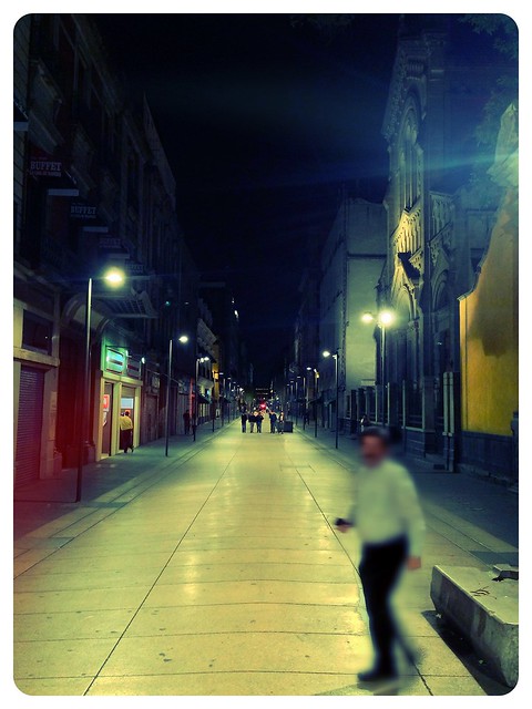 Mexico City Streets At Night