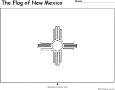 Mexico Flag Coloring Page