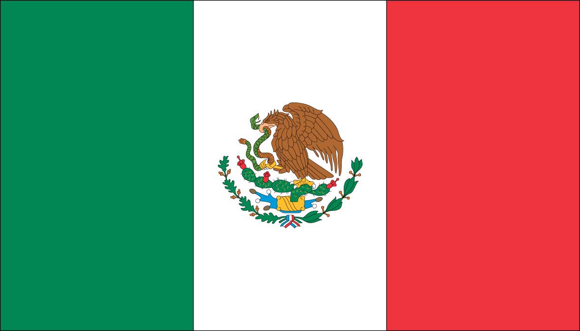 Mexico Flag Eagle Coloring Page