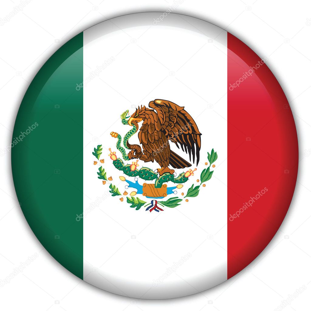 Mexico Flag Eagle Coloring Page