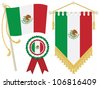 Mexico Flag Symbol Black And White