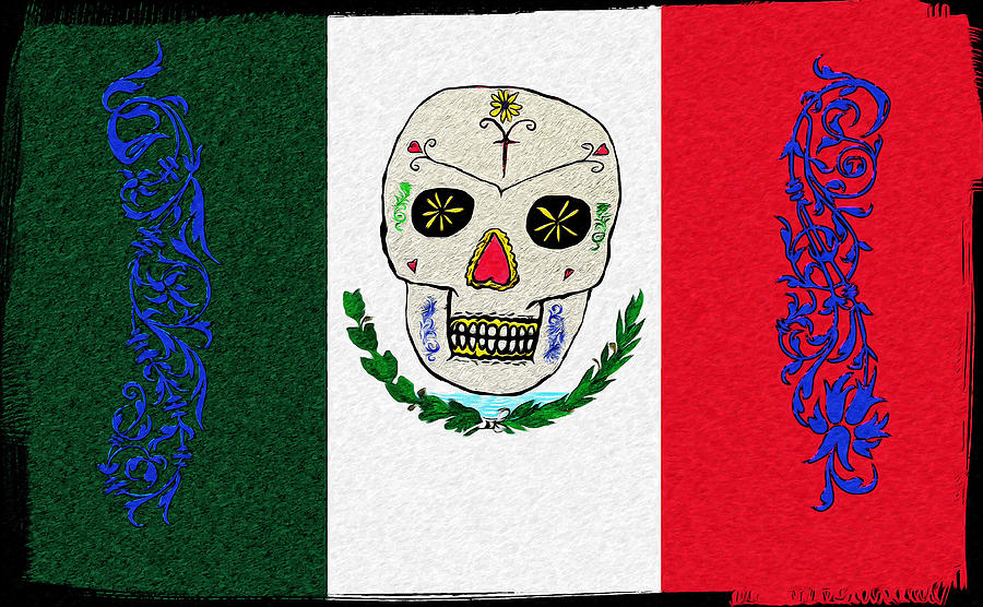 Mexico Flag Symbol Drawing