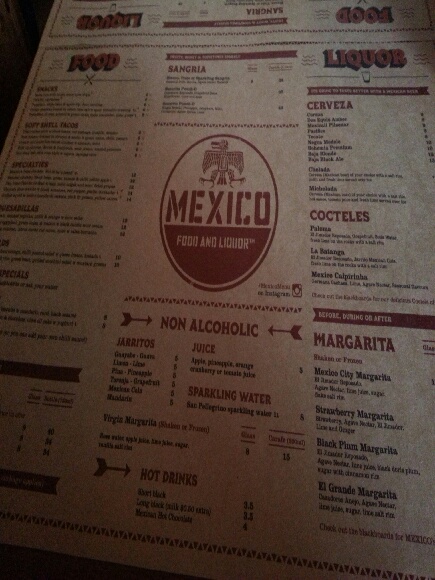 Mexico Food And Liquor