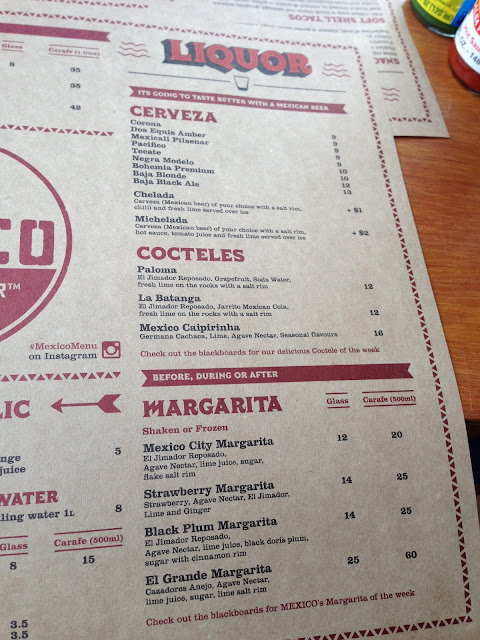 Mexico Food And Liquor Menu