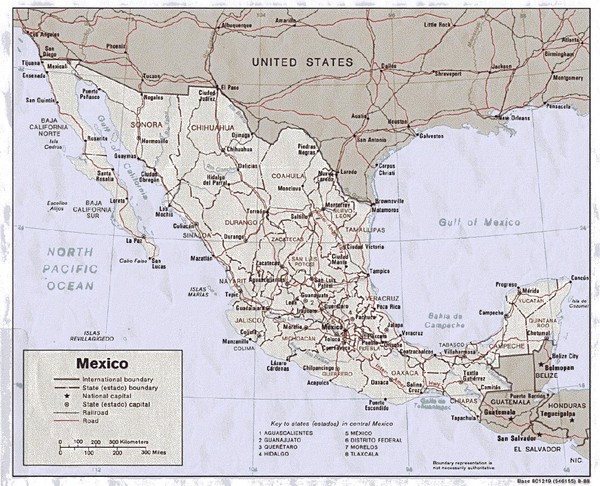 Mexico Map Cities