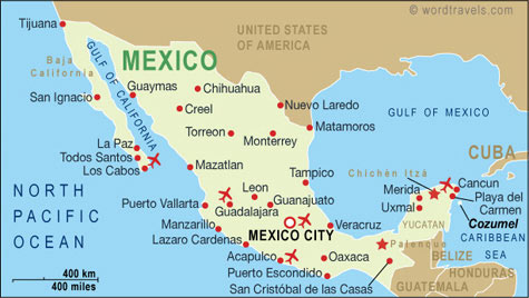 Mexico Map For Kids