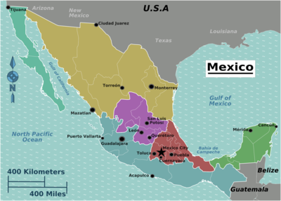 Mexico Map For Kids