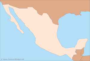 Mexico Map Outline