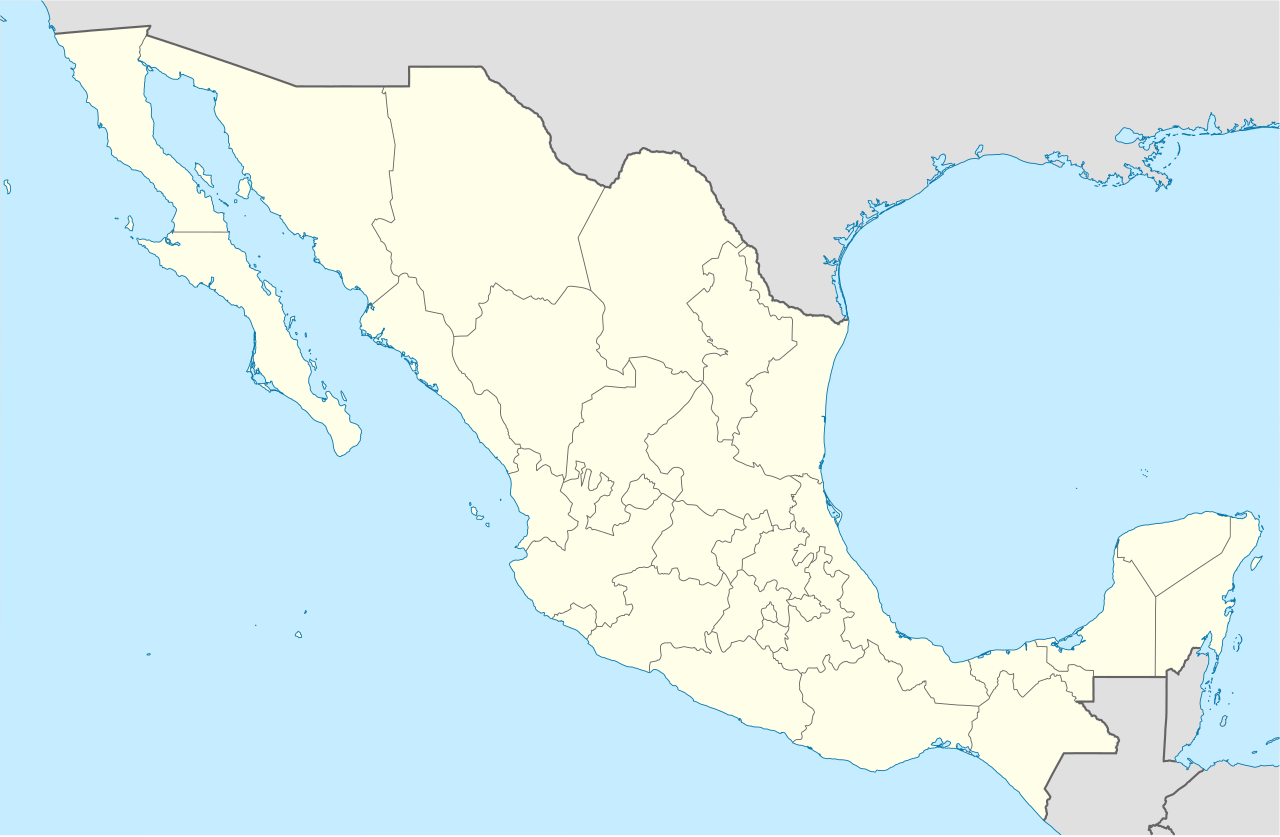 Mexico Map With States