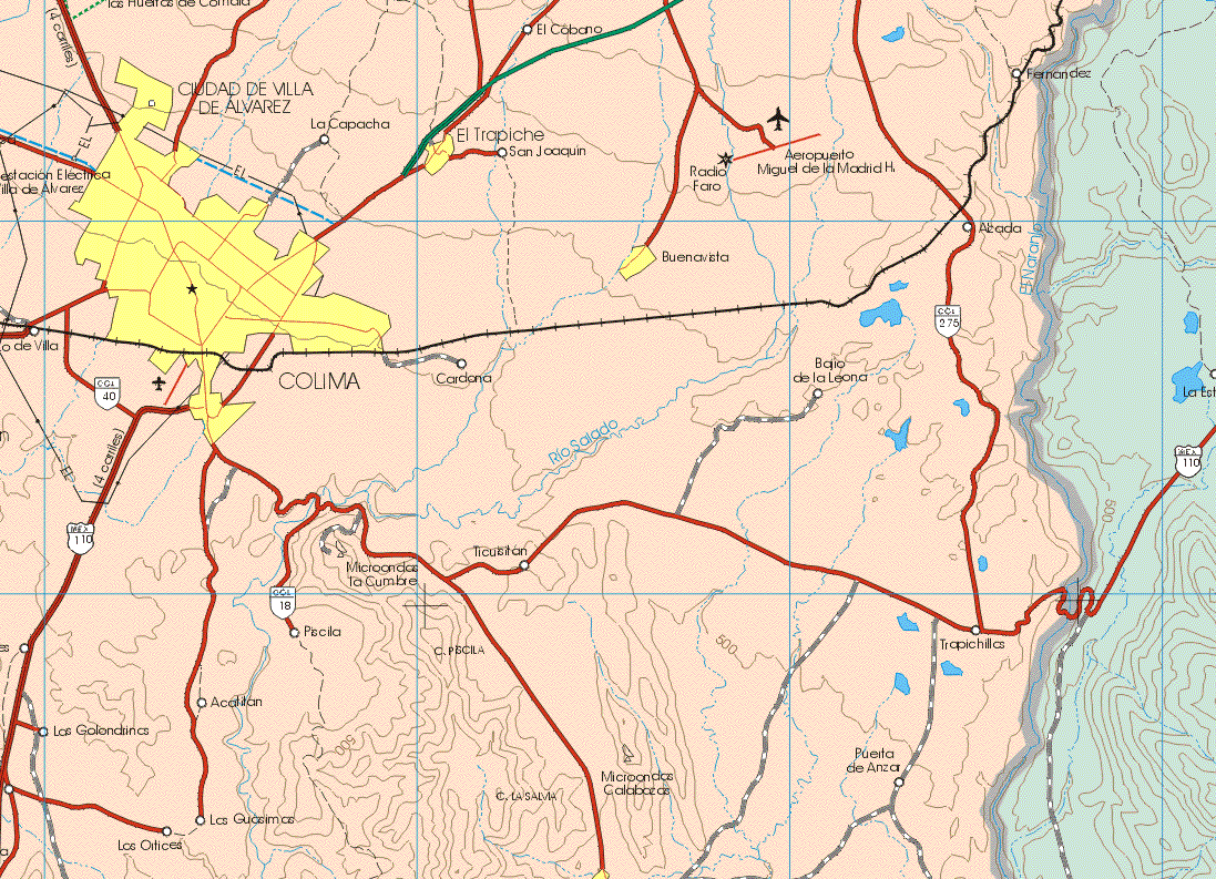 Mexico Mapa Ciudades