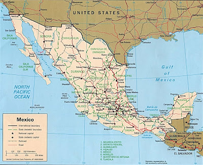 Mexico Mapa Estados