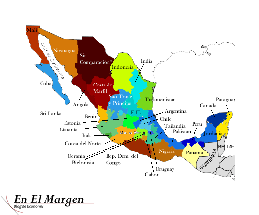 Mexico Mapa Estados Y Capitales