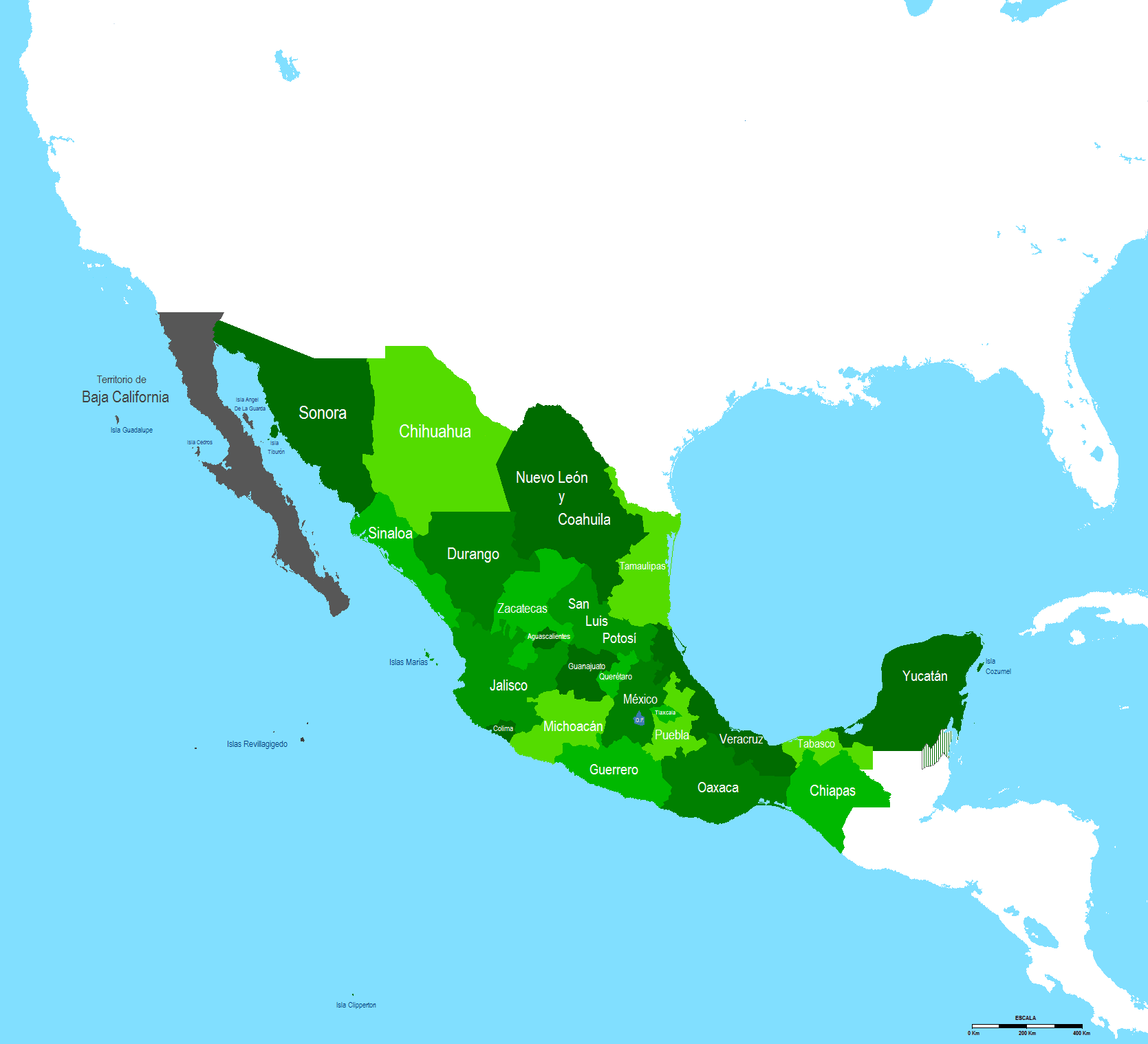 Mexico Mapa Politico