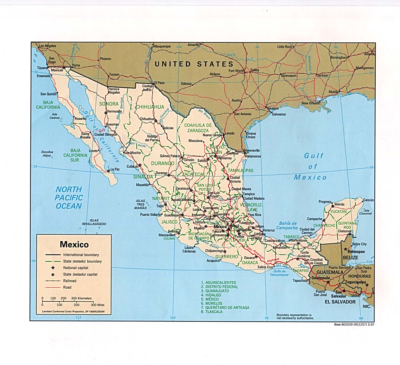 Mexico States Map