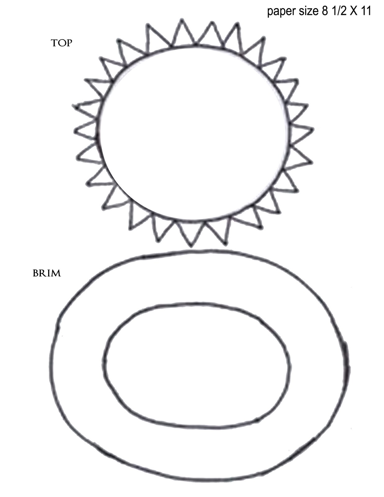 Mini Top Hat Template