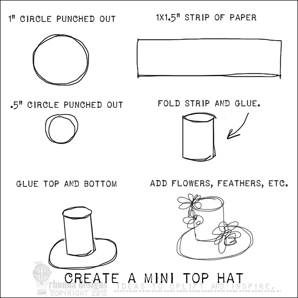 Mini Top Hat Template