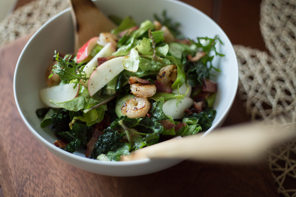 Mixed Greens Salad Apples