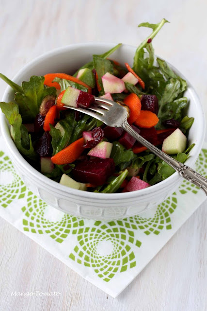 Mixed Greens Salad Apples