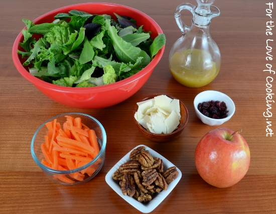 Mixed Greens Salad Apples