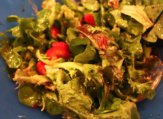 Mixed Greens Salad With Strawberries