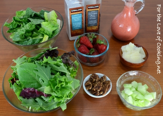 Mixed Greens Salad With Strawberries