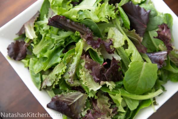 Mixed Greens Salad With Strawberries