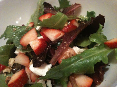 Mixed Greens Salad With Strawberries