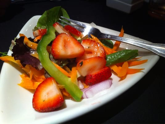 Mixed Greens Salad With Strawberries