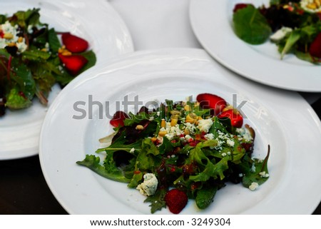 Mixed Greens Salad With Strawberries