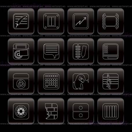 Mobile Icon Black