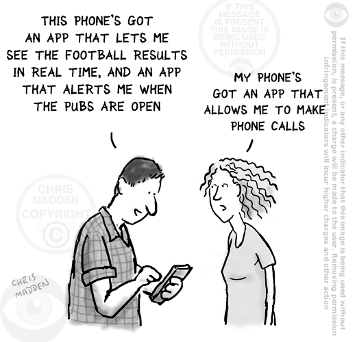 Mobile Phone Cartoon