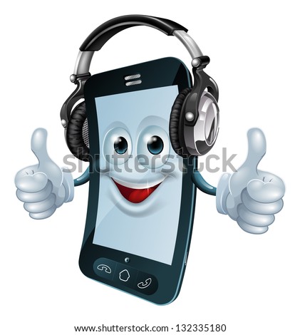 Mobile Phone Cartoon Images