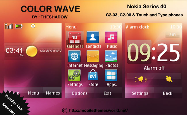 Mobile Themes Nokia C2 03