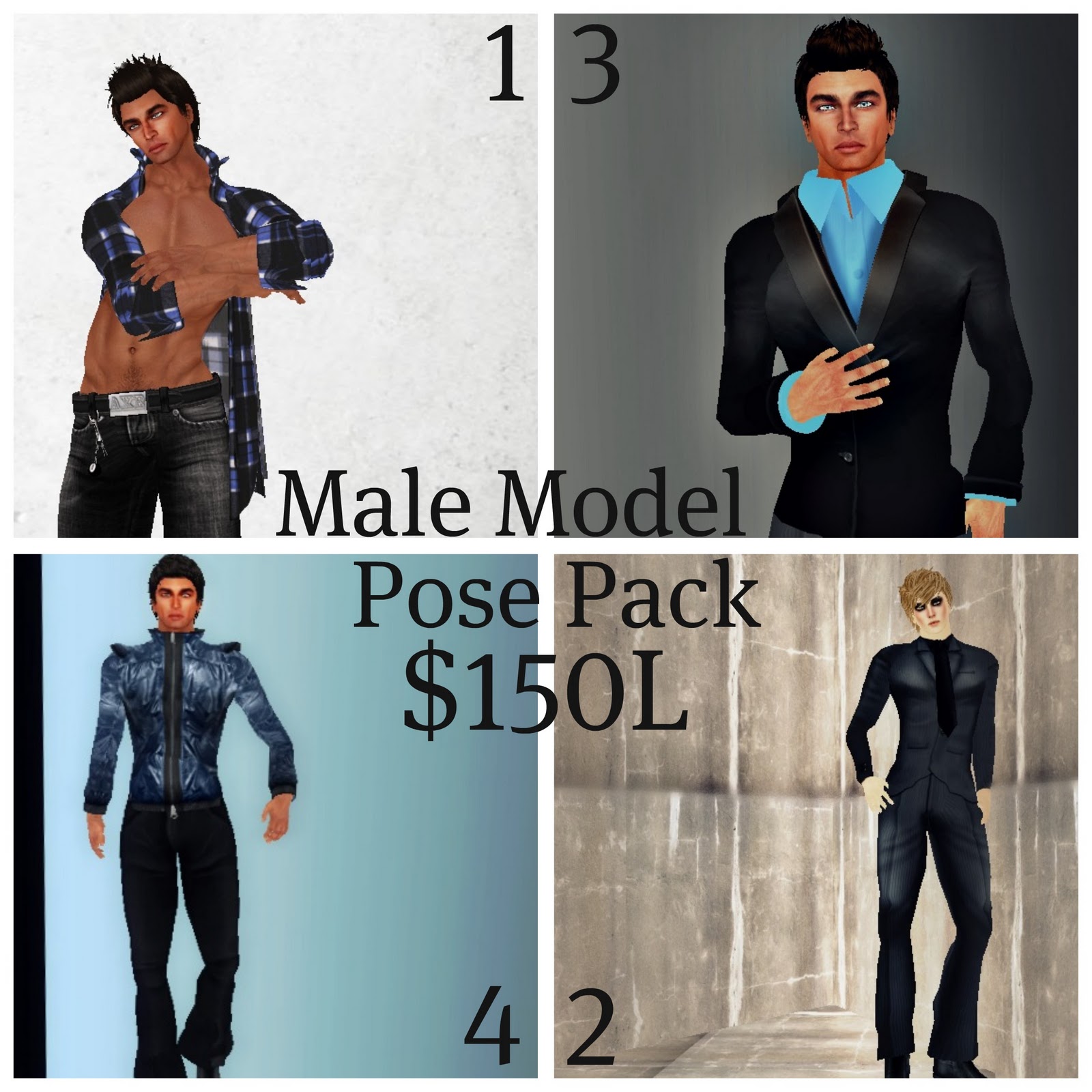 Model Poses Male