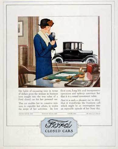 Model T Ford 1920 Advertisement