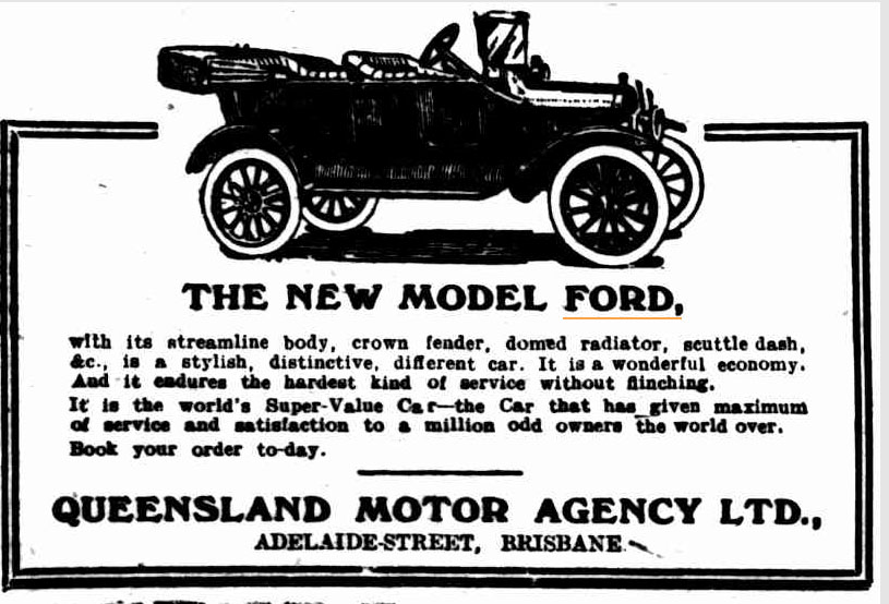 Model T Ford 1920 Advertisement