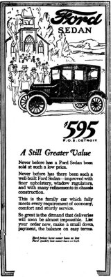 Model T Ford 1920 Advertisement