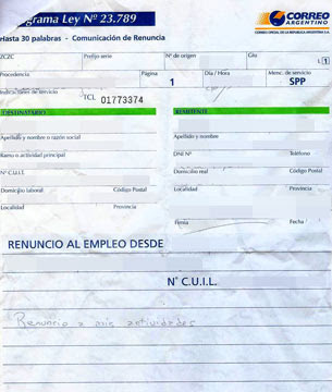 Modelos De Cartas De Renuncia Laboral