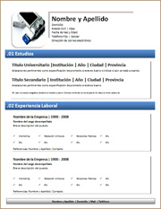 Modelos De Curriculum Vitae Moderno