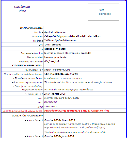 Modelos De Curriculum Vitae Moderno