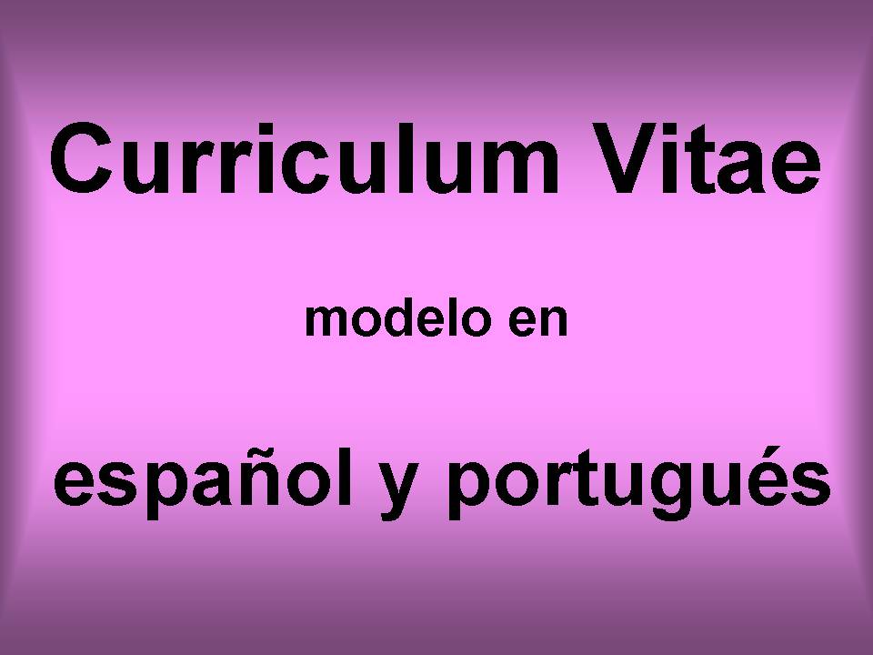 Modelos De Curriculum Vitae Moderno Em Portugues