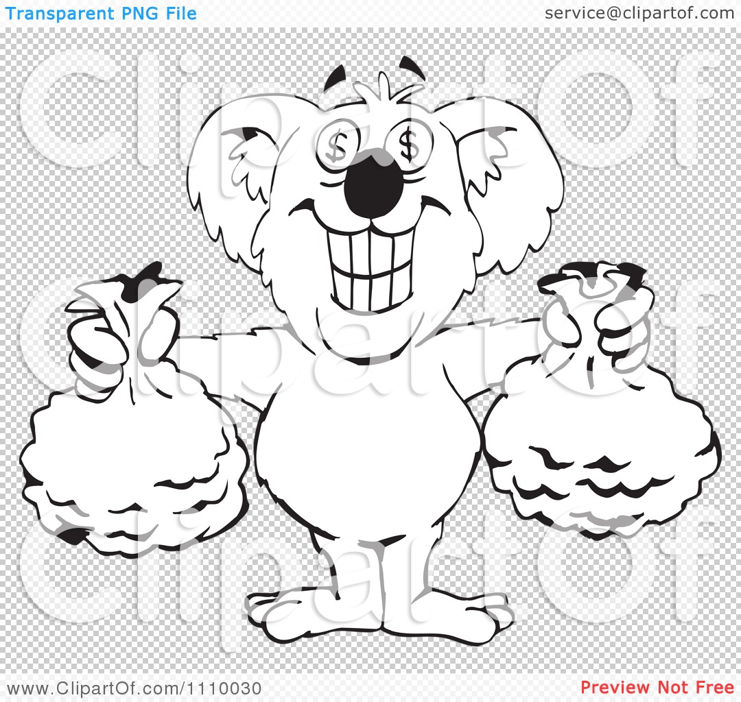 Money Bag Clipart Black And White