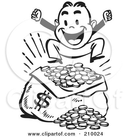 Money Clipart Black And White