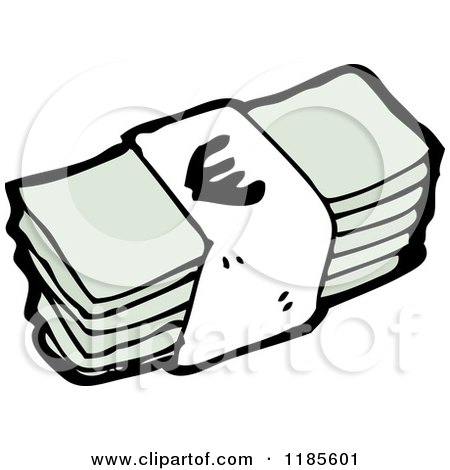 Money Stacks Cartoon