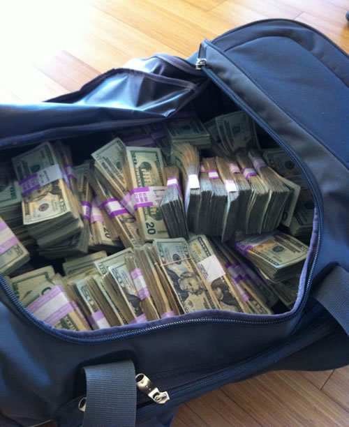 Money Stacks Duffle Bag