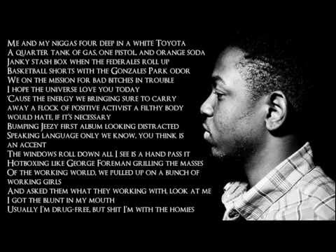 Money Trees Lyrics Kendrick Lamar