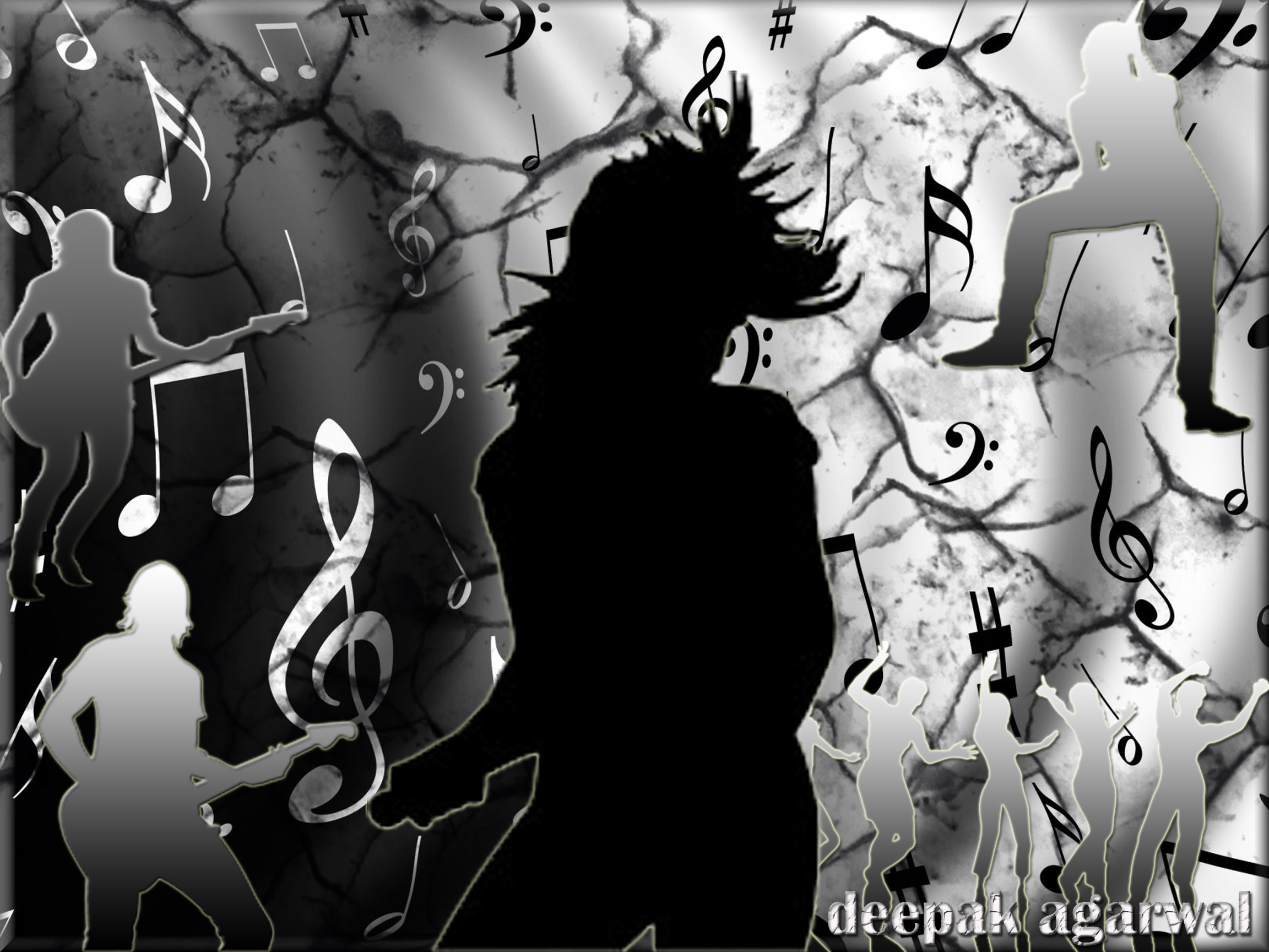 Music Background Designs Black And White