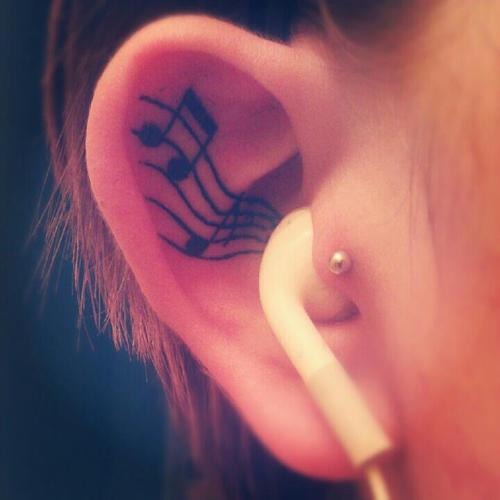 Music Note Tattoos For Girls